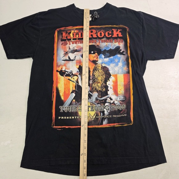Kid Rock Tour‎ for the Troops 2009 T-Shirt Double-Sided Music Concert Men's XL - Picture 7 of 7
